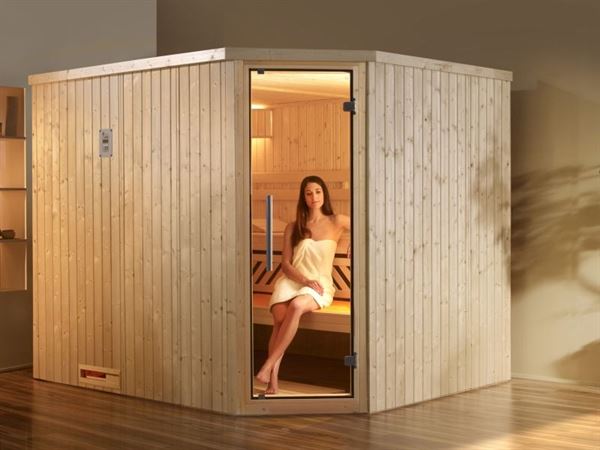 Weka Elementsauna 508 GT Gr. 4 inkl. 7,5 kW Sauna-Ofen mit externer Steuerung (OS) Weka Elementsauna 508 GT Gr. 4 inkl. 7,5 kW Sauna-Ofen mit externer Steuerung (OS)