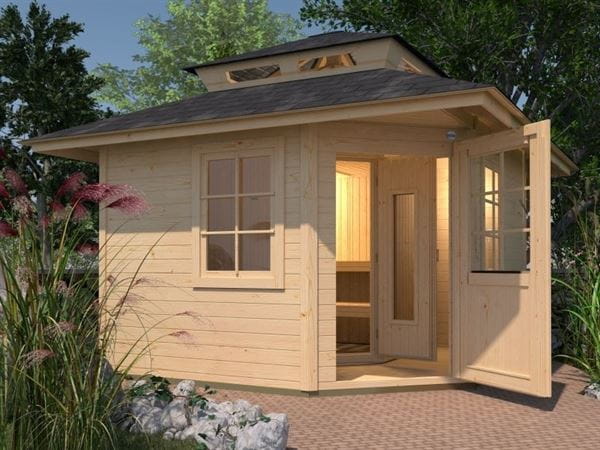 Weka Saunahaus Kurikka, inkl. Elementsauna Varberg 3, ohne Ofen Weka Saunahaus Kurikka, inkl. Elementsauna Varberg 3, ohne Ofen