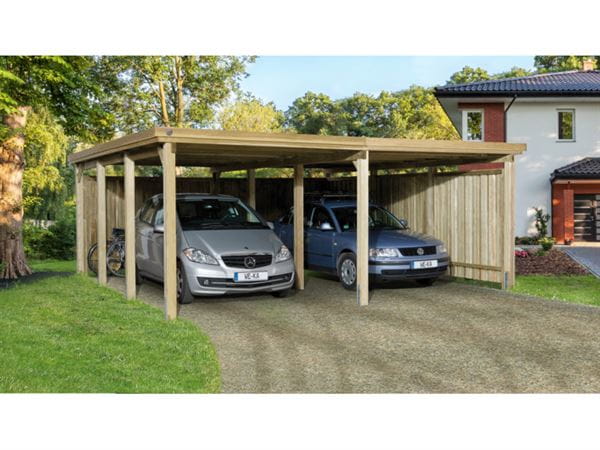 Weka Carport 618 Größe 2 ohne Dachplatten Weka Carport 618 Größe 2 ohne Dachplatten