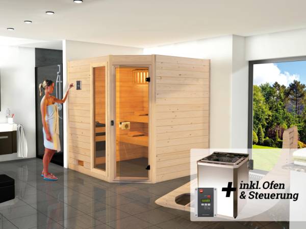 Weka Sauna VALIDA Gr. 1,8 im Set 7,5 kW BioS