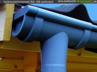Dachrinnen Set RG 100 anthrazit 500 x 800cm Walmdach