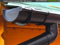 Dachrinnen Set RG 100 braun 300 x 700 cm Walmdach
