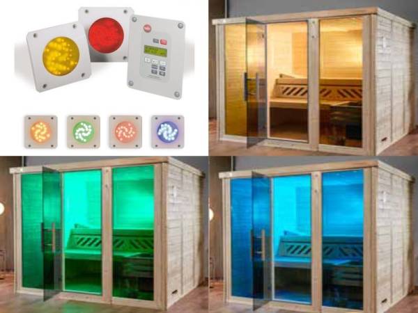 Weka Sauna Farblichtanwendung B mit Bedienteil Weka Sauna Farblichtanwendung B mit Bedienteil