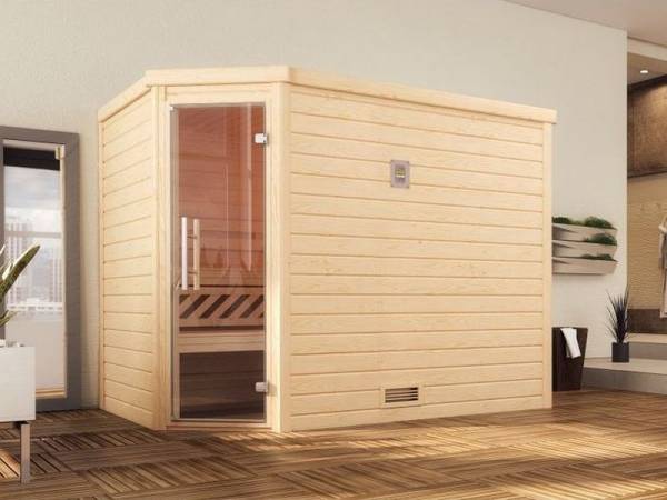 Weka Massivholzsauna Turku 3 GT Weka Massivholzsauna Turku 3 GT