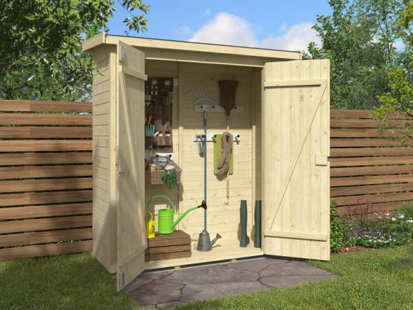 Weka Gartenhaus Mori Gr. 1.2 mit Pultdach, inkl. Fußboden