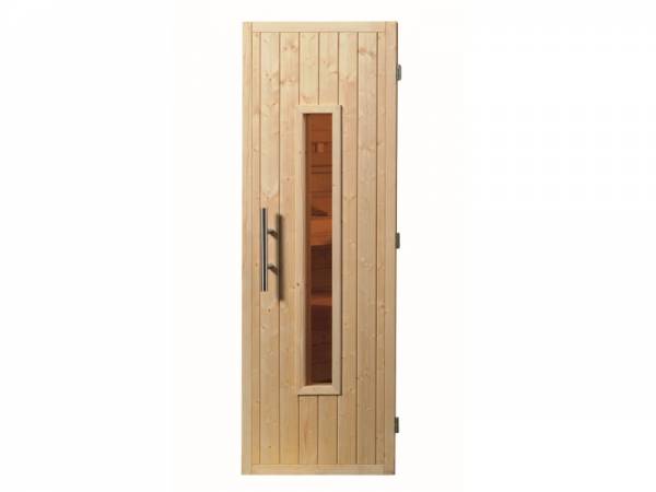 Weka Sauna Massivholztür 58 mm mit Glaseinsatz Weka Sauna Massivholztür 58 mm mit Glaseinsatz
