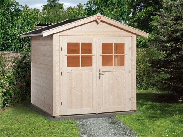 Weka Gartenhaus 224 Größe 2 mit Doppeltür natur Weka Gartenhaus 224 Größe 2 mit Doppeltür natur