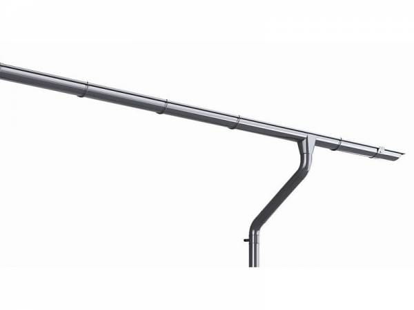 Weka Dachrinnen Set verzinkt Gr. 1, 450 cm für Satteldächer Weka Dachrinnen Set verzinkt Gr. 1, 450 cm für Satteldächer