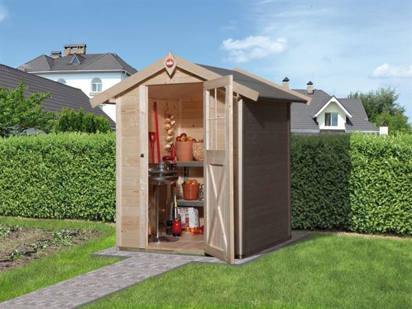 Weka Gartenhaus 317 Größe 1 mit Einzeltür natur Weka Gartenhaus 317 Größe 1 mit Einzeltür natur