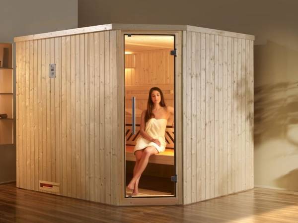 Weka Elementsauna 508 GT Gr. 4 inkl. 7,5 kW Sauna-Ofen mit externer Steuerung (OS) Weka Elementsauna 508 GT Gr. 4 inkl. 7,5 kW Sauna-Ofen mit externer Steuerung (OS)