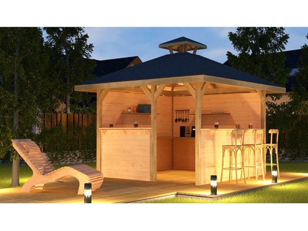 Weka Pavillon Gartenoase 651 Gr. 3 Massivholz Weka Pavillon Gartenoase 651 Gr. 3 Massivholz
