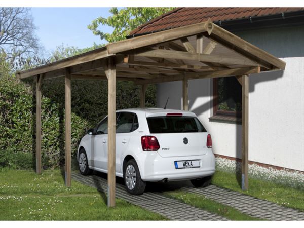 Weka Carport 611 kdi mit Satteldach Weka Carport 611 kdi mit Satteldach