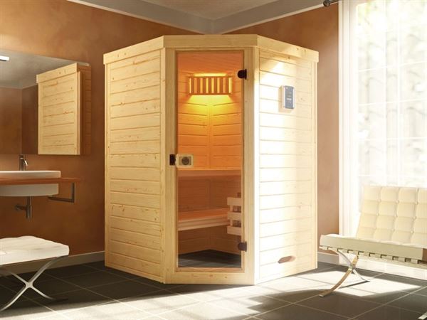 Weka Massivholz-Elementsauna Laukkala 1 GT inkl. Saunaleuchten Set Weka Massivholz-Elementsauna Laukkala 1 GT inkl. Saunaleuchten Set