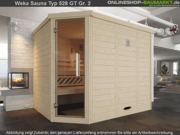 Weka Massivholzsauna 528 GT Gr. 2 ohne Ofen Weka Massivholzsauna 528 GT Gr. 2 ohne Ofen