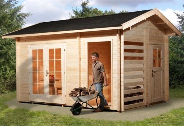 Weka Gartenhaus 150 Multifunktion mit Holzlager und Geräteraum Weka Gartenhaus 150 Multifunktion mit Holzlager und Geräteraum
