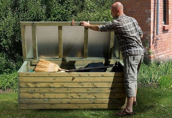Weka Terrassentruhe mit Deckel kdi Weka Terrassentruhe mit Deckel kdi