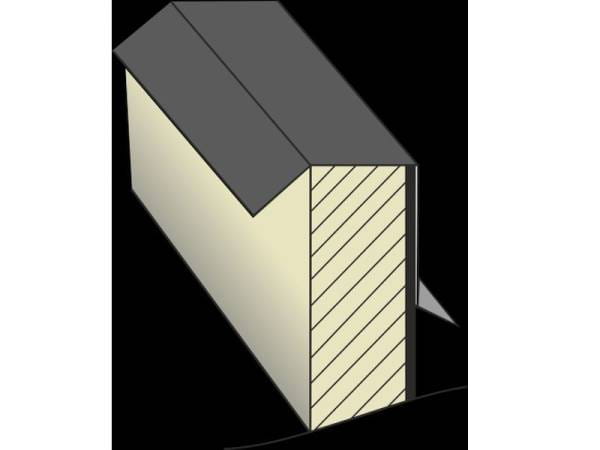 Blendenabdeckung Flachdach Typ 1b - bis 30 mm Blendendicke - 1 Stück