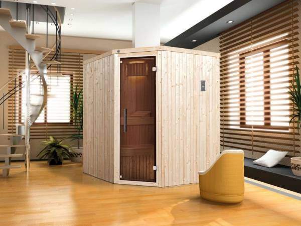 Weka Sauna Kiruna Gr. 2 mit Glastür- 4,5 kW Ofen ext. Strg Weka Sauna Kiruna Gr. 2 mit Glastür- 4,5 kW Ofen ext. Strg