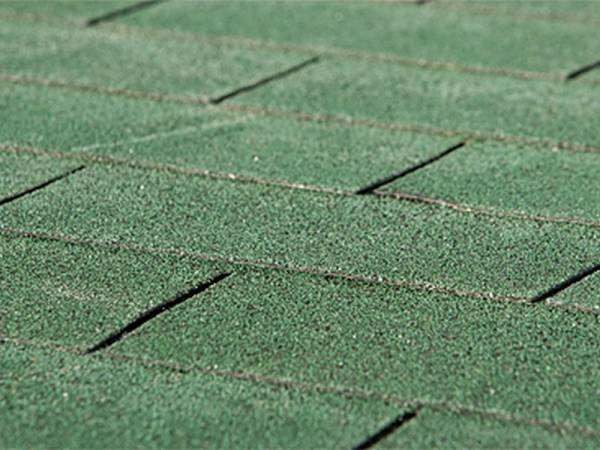 Bitumen-Dachschindeln Rechteck grün Bitumen-Dachschindeln Rechteck grün