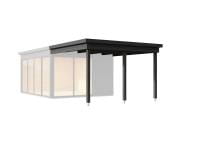 Weka Anbaudach Designhaus 412 Gr. 2 graphitgrau