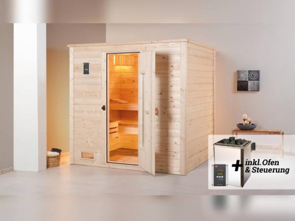 Weka Sauna Bergen Gr.1,8 inkl. 7,5 kW BioS