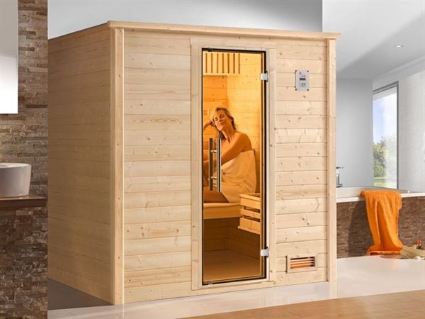 Weka Massivholzsauna Bergen 1 GT ohne Ofen und Steuerung Weka Massivholzsauna Bergen 1 GT ohne Ofen und Steuerung