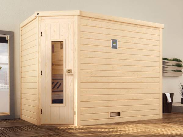 Weka Sauna Turku Gr. 3 HT, inkl. 9 kW Ofen Kompakt mit integr. Steuerung Weka Sauna Turku Gr. 3 HT, inkl. 9 kW Ofen Kompakt mit integr. Steuerung
