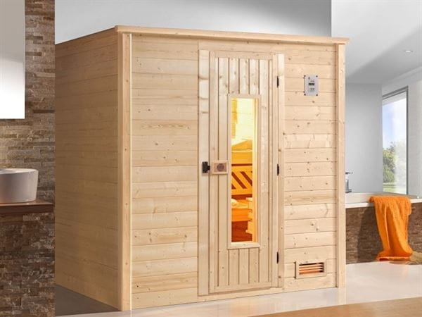 Weka Massivholzsauna Bergen 1 HT ohne Ofen und Steuerung Weka Massivholzsauna Bergen 1 HT ohne Ofen und Steuerung