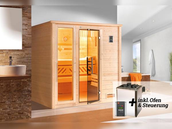 Weka Sauna Bergen Gr.2 inkl. 7,5 kW OS