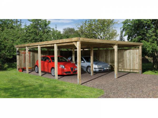 Weka Carport 618 Größe 3 ohne Dachplatten Weka Carport 618 Größe 3 ohne Dachplatten