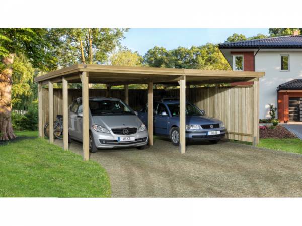 Weka Carport 618 Größe 2 ohne Dachplatten Weka Carport 618 Größe 2 ohne Dachplatten