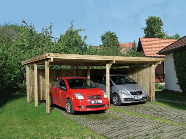 Weka Carport 618 Größe 1 ohne Dachplatten Weka Carport 618 Größe 1 ohne Dachplatten