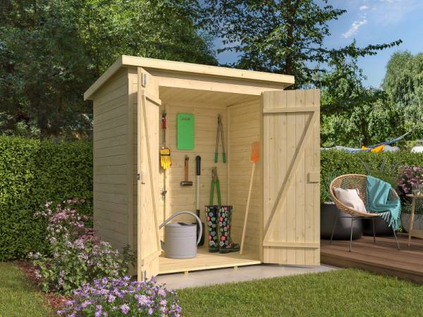 Weka Gartenhaus Mori Gr. 2.2 mit Pultdach, inkl. Fußboden