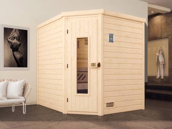 Weka Sauna Turku Gr. 2 HT, inkl. 9 kW Ofen Kompakt mit integr. Steuerung